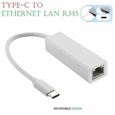 USB-C/TYPE-C to ETHERNET LAN internet Cable Adapter RJ45 MACbook & TypeC Devices