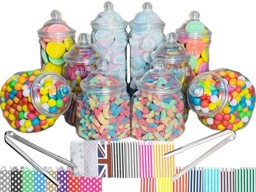 Plastic sweet jars - sweet, 5