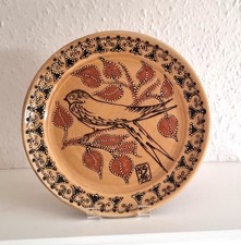 Kitty Shepherd Studio Pottery Plate ~ 1998 ~ Swift Bird Motif