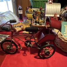 Vintage Metal Toy Rickshaw
