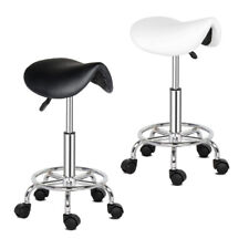1/2Set Saddle Salon Stool Chair Hairdressing Barber Tattoo Beauty Swivel Seat