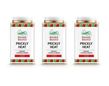 SNAKE BRAND Prickly Heat Cooling Body Powder 140g (Classic, Pack of 3)