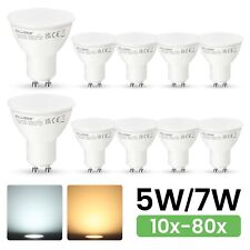 4/10PCS 5W/7W GU10 LED Bulbs Lamps Warm/Cool White Downlight 230V Energy Save UK