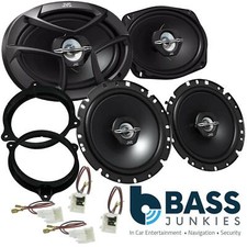 Nissan Navara D40 04-15  JVC 6.5" 1400 Watts Front & Rear Door Car Speakers Kit