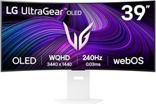 LG 39" MONITOR OLED ULTRAGEAR GX9s QUAD HD ULTRAWIDE CURVED GAMING 39GX90SA