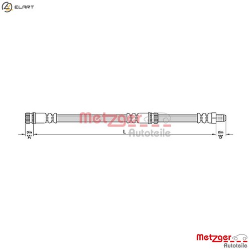 Brake hose 4110266 for - hose,
