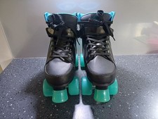 Rio Roller Kicks Quad Roller Skates UK 7 EU 40.5 Black/Blue