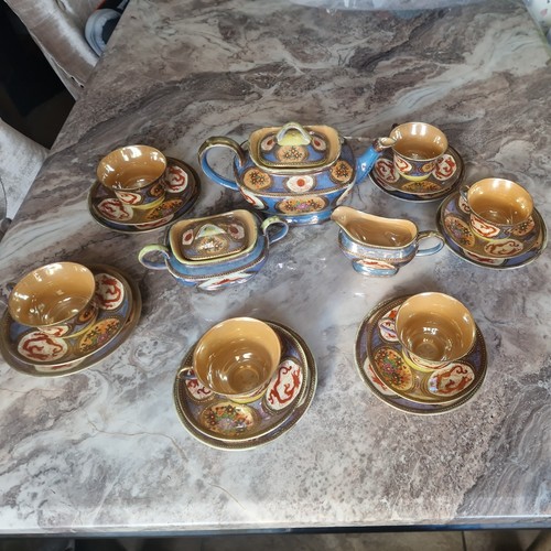 Japanese tea set handpainted - japanese,