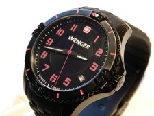 Wenger Ladies Swiss watch, rubber band, Pre owned, 35mm case, Rare