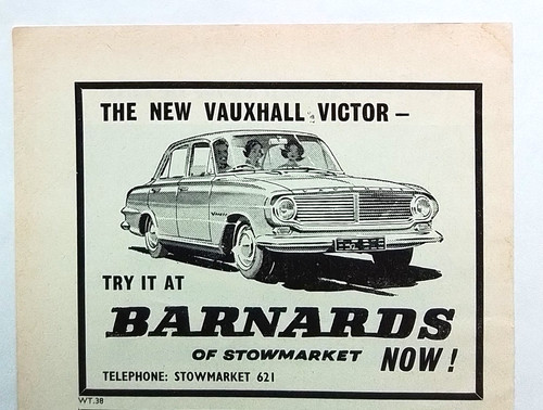 Original advert for vauxhall - advert,