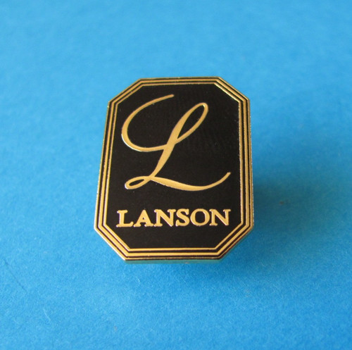 Lanson logo enamel - lanson,