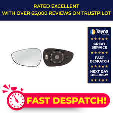 Mirror Glass fits FORD B-MAX EcoBoost 1.0 Left 12 to 17 N/S Passenger Side Door