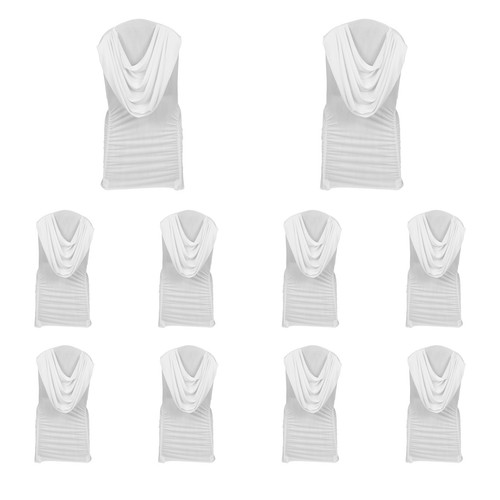 White chair covers - covers, swag