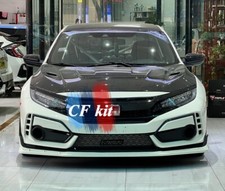  For 17+ Honda Civic Type R FK8 Mugen Style Fk8 Hatchback Frp Side Lip Splitter