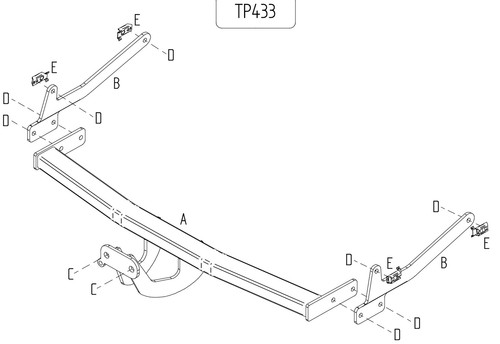 Towtrust fixed flange - fixed,