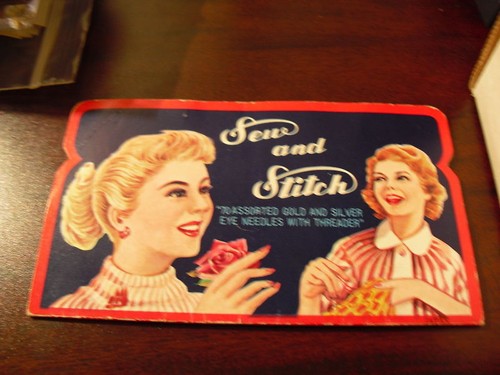 Vintage sew and - stitch, needle