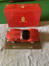 Burago Cod.3507 1957 Ferrari 250 Testa Rossa - Scale 1:18- Boxed On Wooden Base