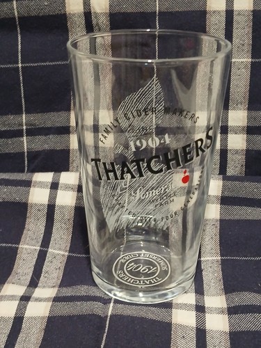 Thatchers cider pint glass - cider, pub