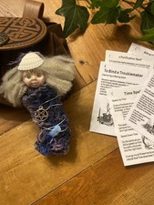 Spirit Doll  Witch in a bag with spells .Altar healing  doll  Witch Wiccan Pagan