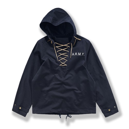 Hooded deck jacket smock - jacket, men's