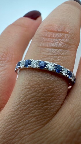 Platinum half eternity blue - eternity,