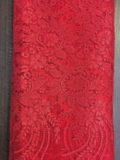 5 Yards Nigerian/African Red French Lace