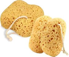 2Pcs Bath Sponge, Natural Sea