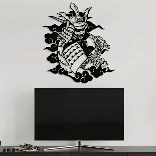 Samurai metal wall art - metal,