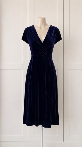 Whistles navy velvet silk - whistles,