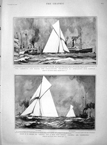 Old antique print 1901 america - 1901,