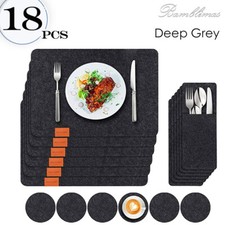 18pcs Set, Felt PlaceMats