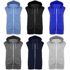 Boys Plain Gilet  Hoodie