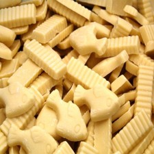 Fish chips white chocolate - &,