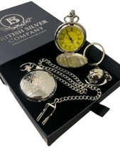Scottish Fire and Rescue Personalised Pocket Watch and Helmet Keyring Luxury Set
