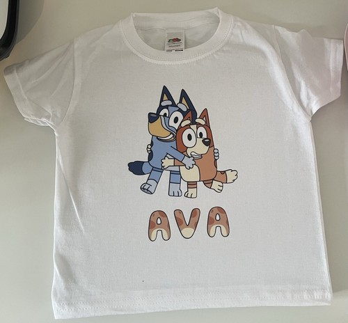 Bingo and bluey personalised - bluey,