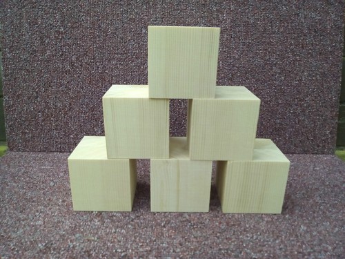 60mm pine wood cubes wooden - wood,