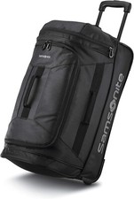 Samsonite Andante 2 Wheeled Rolling Duffel Bag 22 Inch Black Water Resistant