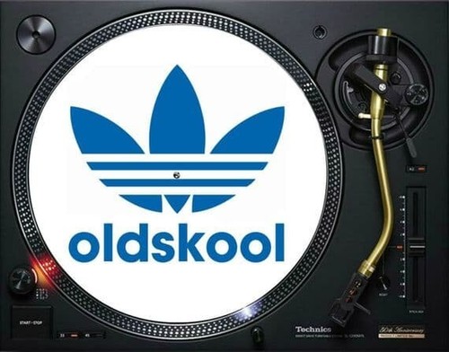 Old skool motif slipmat dj - slipmat,