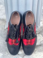 Men's Real Leather Tartan