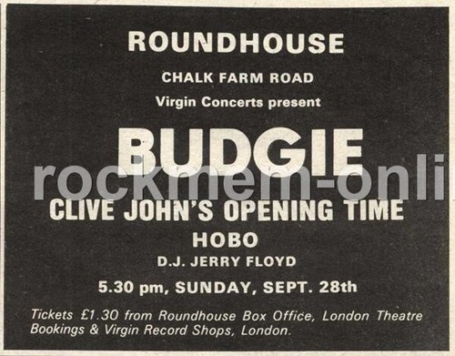 Budgie clive john opening - john's,