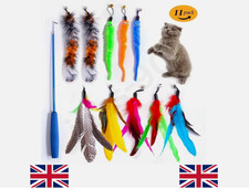 11Pcs Kitten Toy Cat Feather