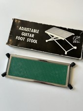 Vintage Chrome Guitar Foot Stool Rest Folding Adjustable Acoustic Classic Guitar