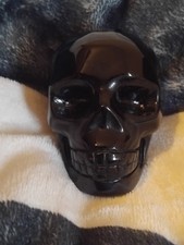 262g black obsidian - obsidian, crystal