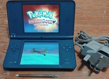 Nintendo Dsi XL Midnight Blue Handheld Console +R4 Card 32GB 250 games +charger 