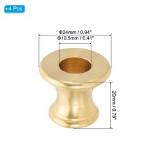 Lamp Brass Neck, 4 Pcs Turned