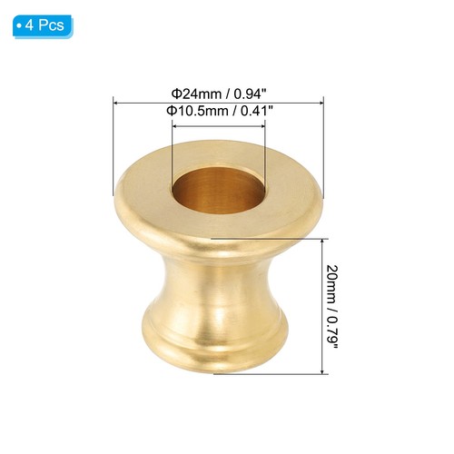 Lamp brass neck - 4, pcs