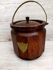 Vintage Wooden Tobacco Jar (no lead liner)