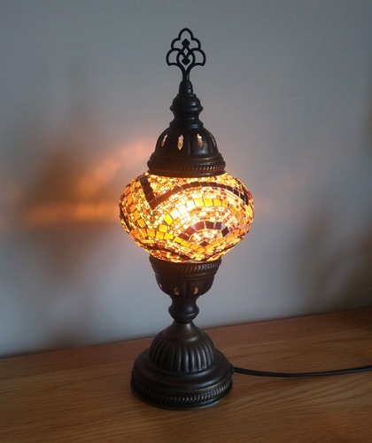 Vintage moroccan mosaic lamp - vintage,