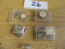 JOB LOT ANTIQUE, VINTAGE WATCH PARTS. SEKONDA, TREBEX, ETC, SPARES OR REPAIR