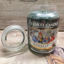 Yankee Candle Bundle Up Christmas Large 623g Jar Discontinued Festive Scent VHTF